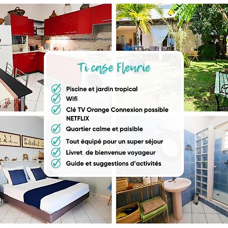 Ti Case Fleurie * Piscine * Jardin Tropical サン・ル エクステリア 写真