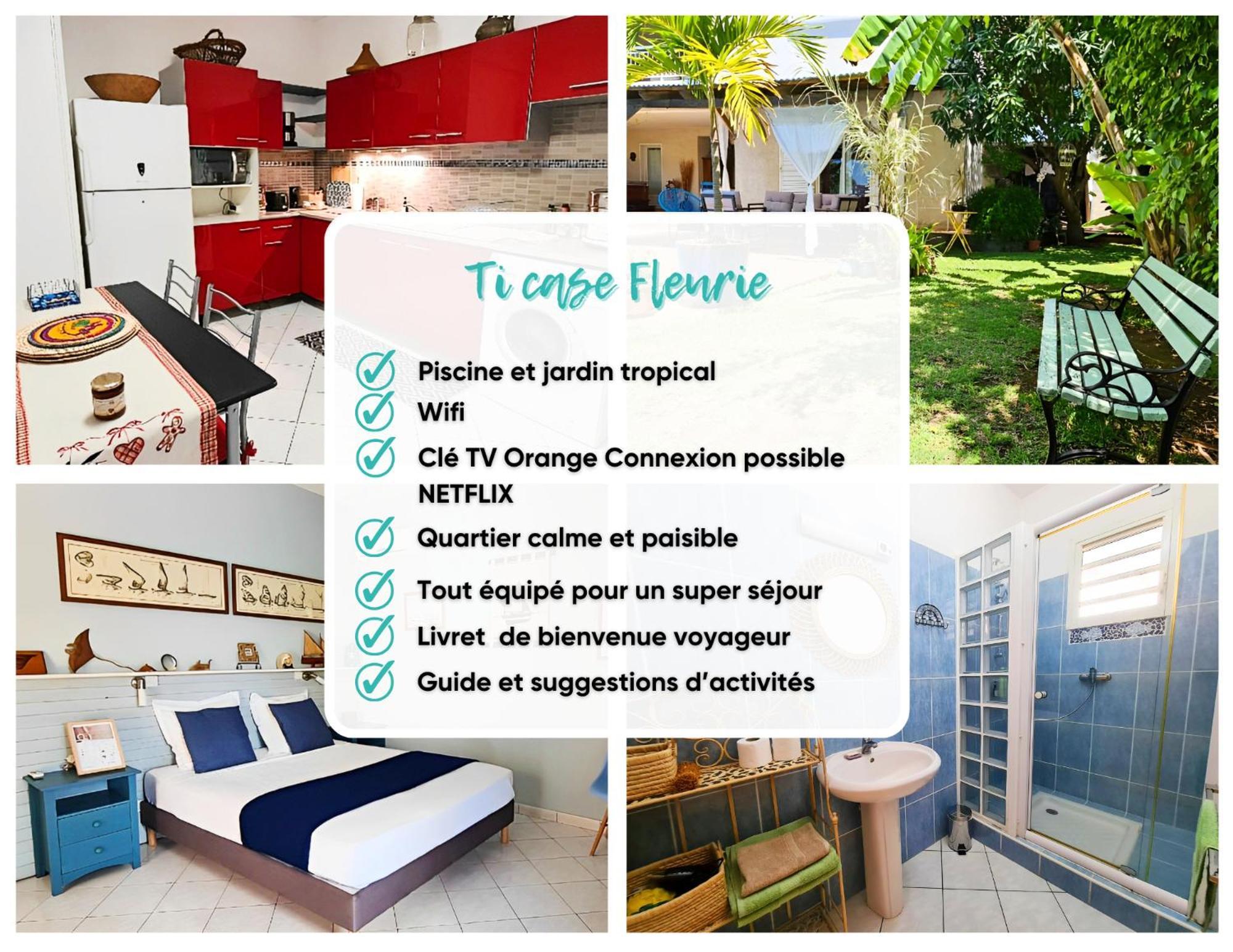Ti Case Fleurie * Piscine * Jardin Tropical サン・ル エクステリア 写真
